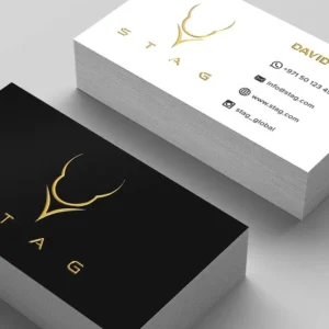 3D Foil gold Business Cards