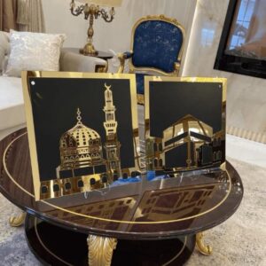 Islamic Wall hanging Khana Kaaba and Roza Rasool (SAW) Set - Walls Decor