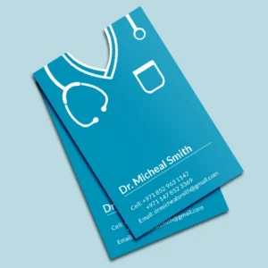 Custom die cutting Business Cards