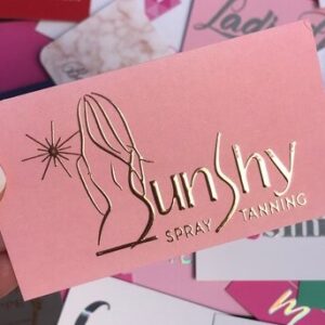 3D Foil gold Business Cards - Image 3