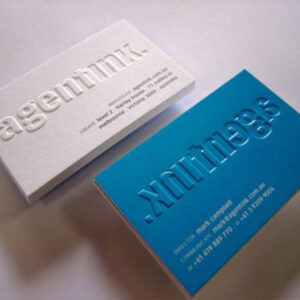 Embossing/Debossing Business Cards - Image 1